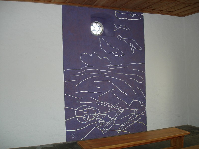 Beinhaus Steinhausen  Wandmalerei Westwand